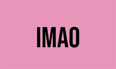 what does imao stand for|imao stand for Archives